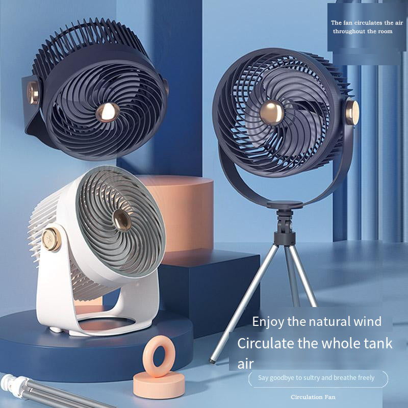 2025 New Air Recirculation Electric Fan Office Home Dormitory USB Fan Desktop Outdoor Convenient Fan