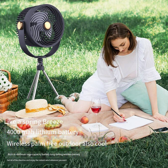 2025 New Air Recirculation Electric Fan Office Home Dormitory USB Fan Desktop Outdoor Convenient Fan