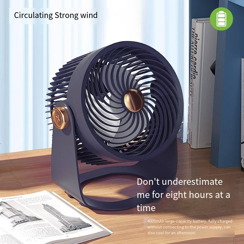 2025 New Air Recirculation Electric Fan Office Home Dormitory USB Fan Desktop Outdoor Convenient Fan